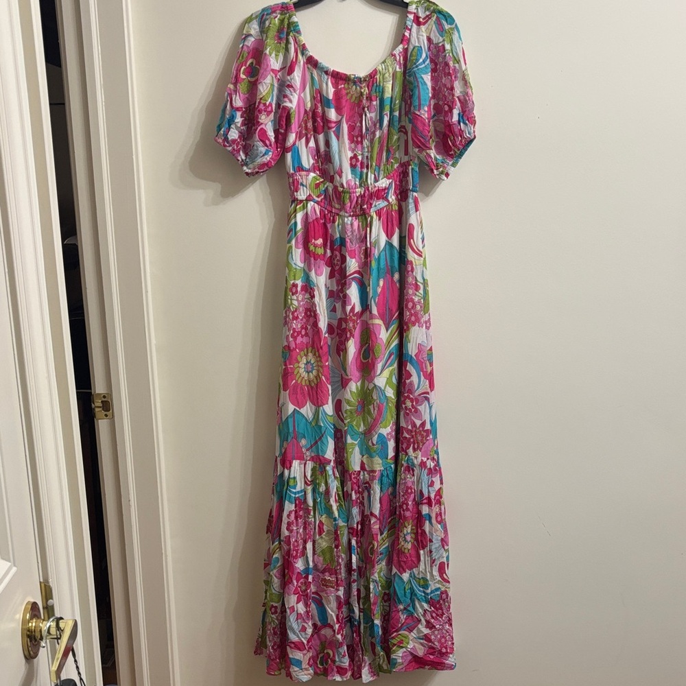 Trina Turk Colorful Floral Maxi Dress